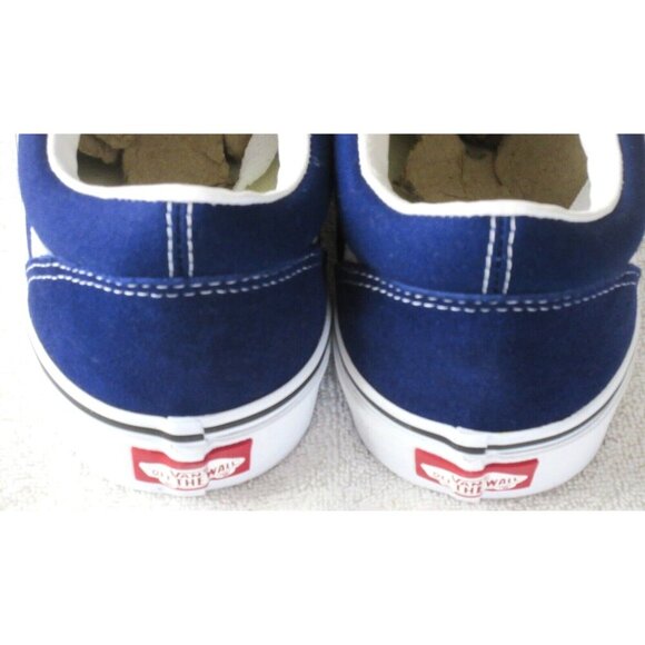 Vans Men's Old Skool Color Theory Beacon Blue White Striped Shoes Size 11.5 NIB - Picture 5 of 5